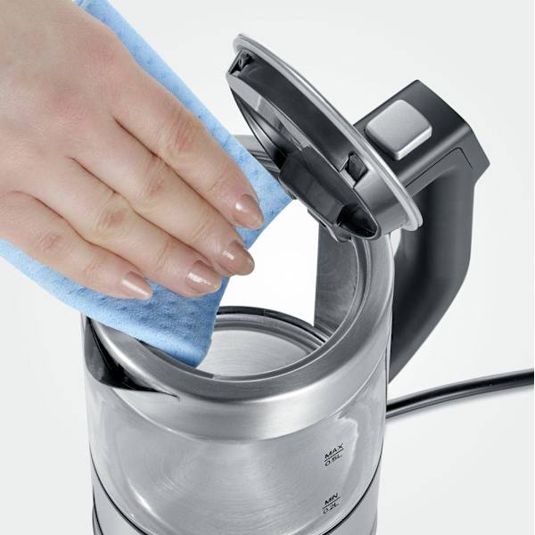Severin WK 3458 electric kettle 0.5 L 1100 W Black, Transparent