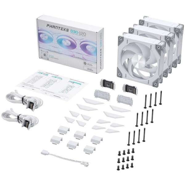Phanteks PH-F120D30 Fan 12 cm White 3 pc(s)