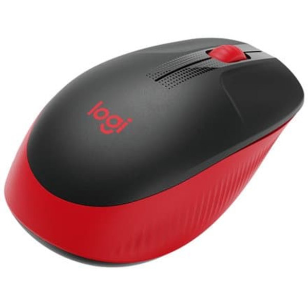 Logitech M190 mouse RF Wireless Optical 1000 DPI Ambidextrous Sort, Rød
