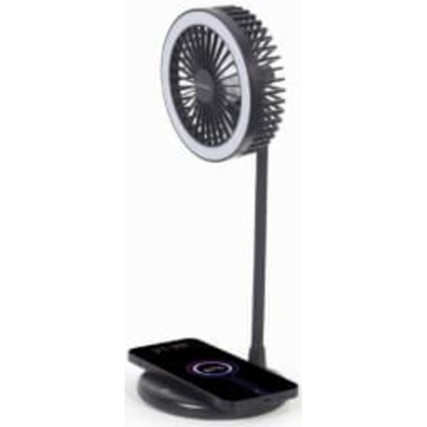 Gembird | TA-WPC10-LEDFAN-01 Desktop Fan With Lamp And Wireless Charger | N/A | Phone or tablet with built-in Qi wireless charging