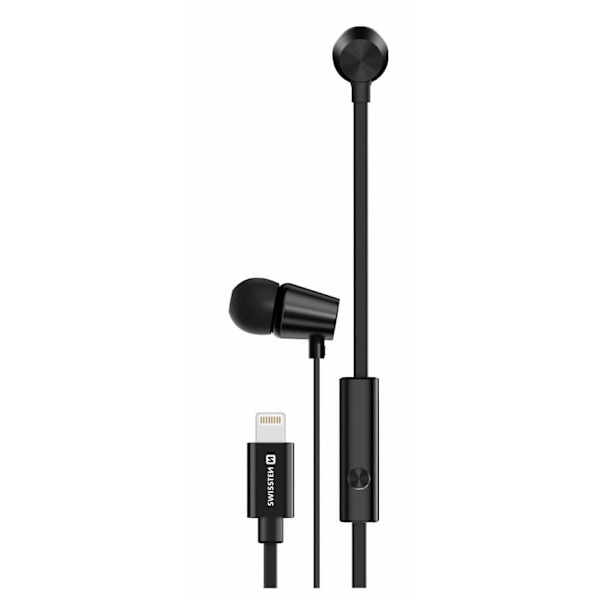 Swissten sluchátka earbuds dynamic lightning ys500 černá