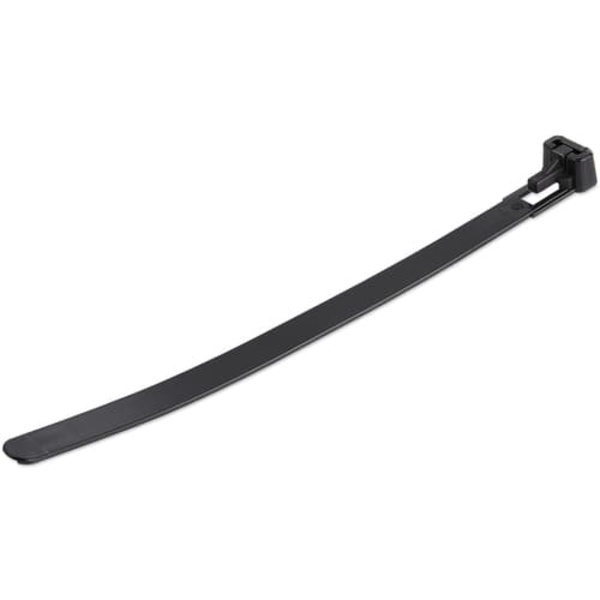100 PACK OF RESEALABLE ZIP TIE/6 BLACK