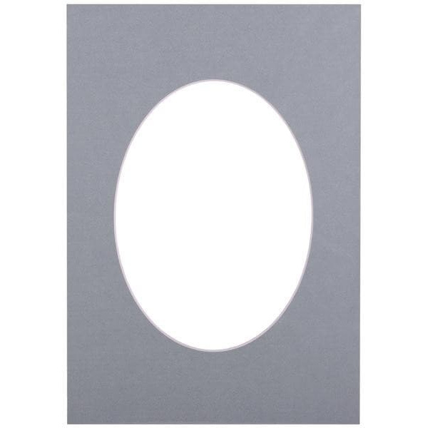 Passepartout 21x29.7, bluish oval