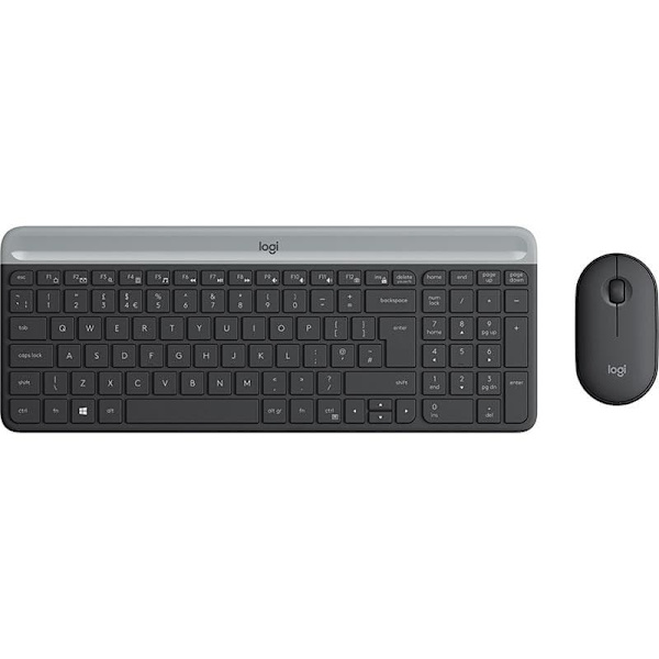 Logitech Slim Wireless Combo MK470 Grafitt