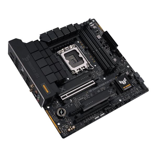ASUS TUF GAMING B760M-PLUS WIFI D4 / Intel B760 / LGA1700 /4x DDR4 / 2x M.2 / DP / HDMI / 1x USB-C / WIFI / mATX