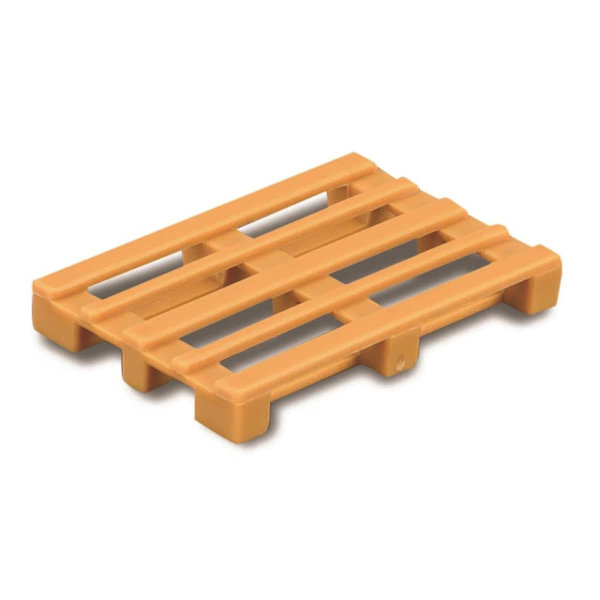 BBURAGO 1:43 lorry mounted forklift, with 1 pallet, 1 basket, 18-31479