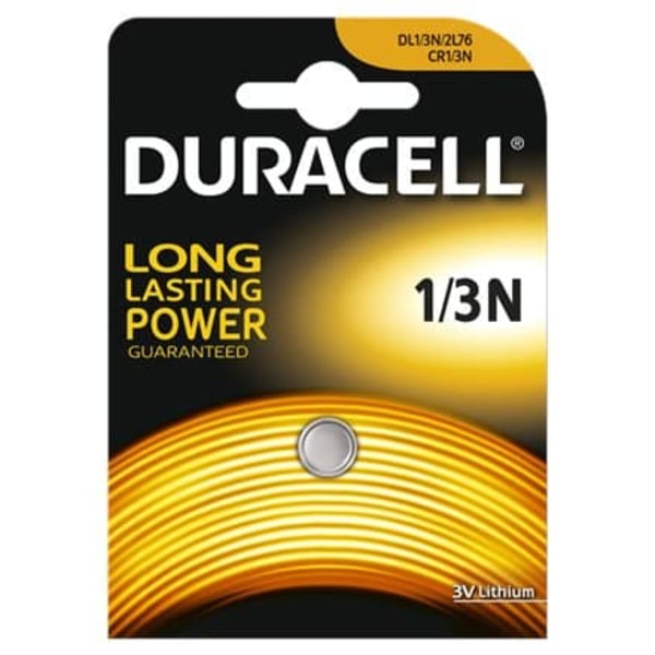 Lithium battery CR-1/3N  3V  за глюкомери и фото DURACELL DL1/3N