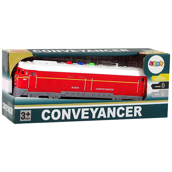 Train 1:32 Drive Red Sound Lights