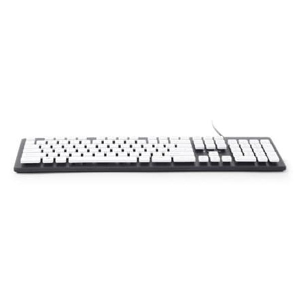 Gembird Chocolate Keyboard USB US Black, White keys