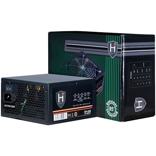 PSU HiPower SP-650, 650W BULK Sort