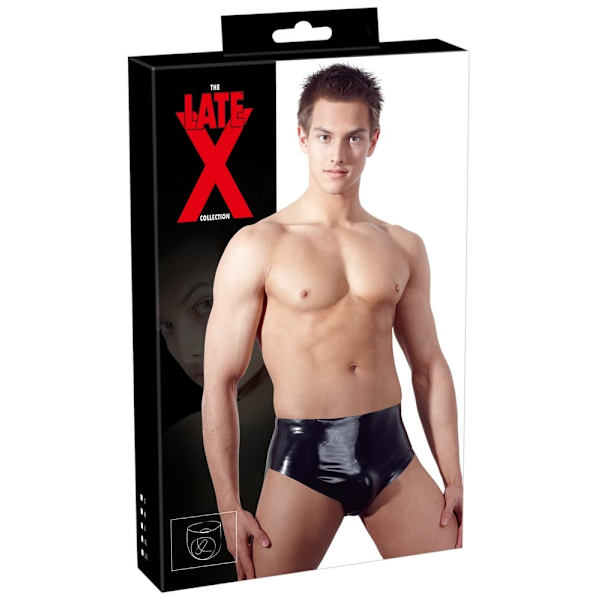 Men's Latex Briefs with Plug L
