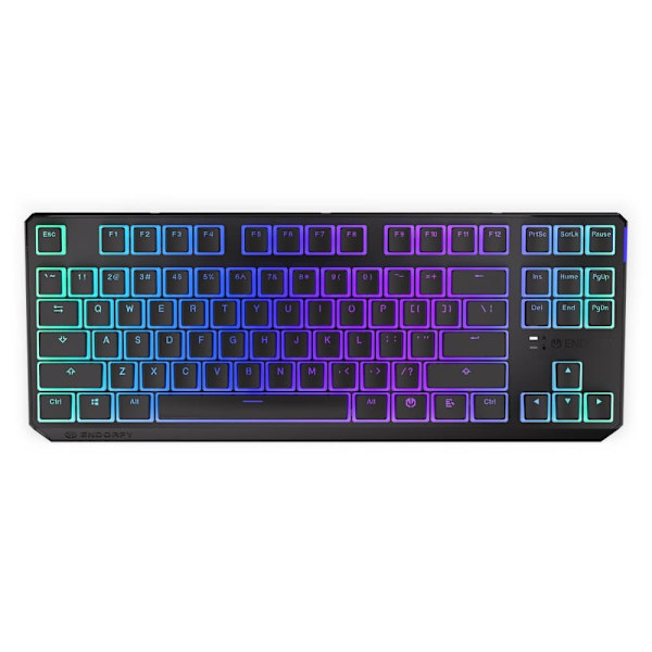 Endorfy herní klávesnice Thock TKL Wireless Red Pudding / RGB / red sw. / bezdrátová / mechanická / US layout / černá