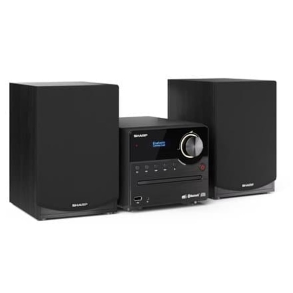 Sharp XL-B517D(BK) Hi-Fi Micro System, CD/FM/USB/Bluetooth v5.0, Aux-in, 45W, Black Sharp | Hi-Fi Micro System | XL-B517D(BK) | USB port | AUX in | Bl