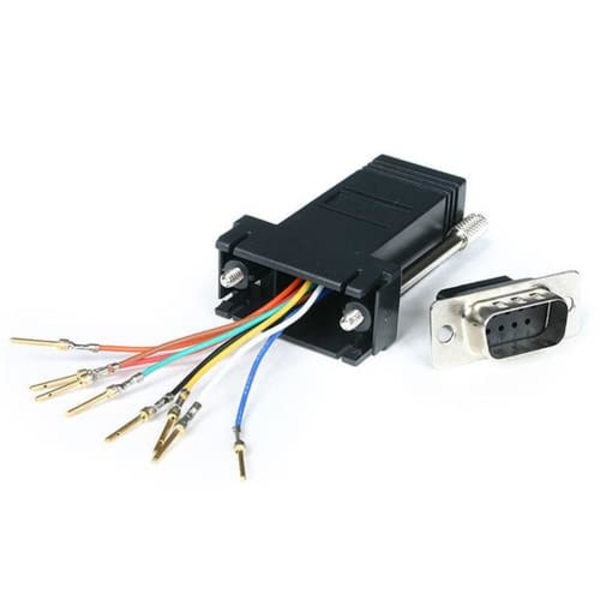 DB9 TO RJ45 MODULAR ADAPTER M/F