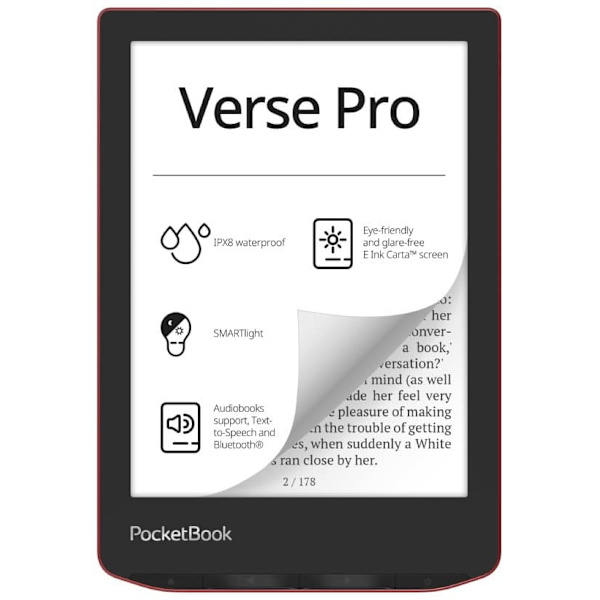 PocketBook e-reader Verse Pro 6" 16GB, passion red
