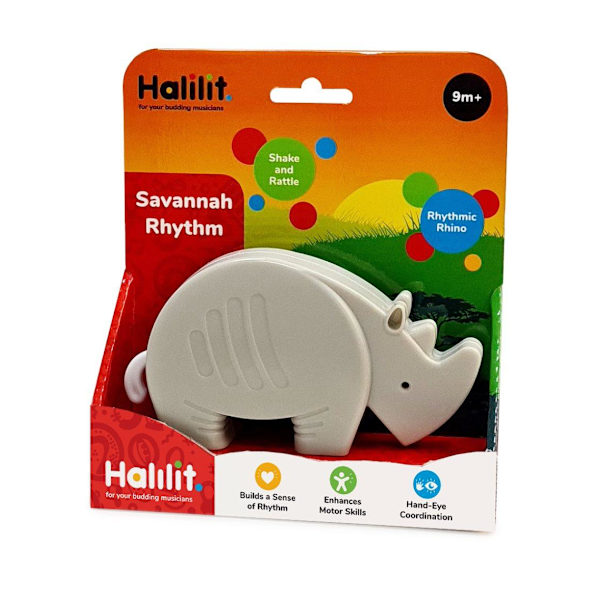 HALILIT Rattle Savannah rhythm, rhino