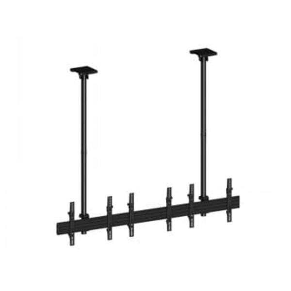 Multibrackets M Menu Board Mount Pro MBC3X1U | Fixed 3150mm | VESA 100x100-600x400 | Max 30kg | Black Sort