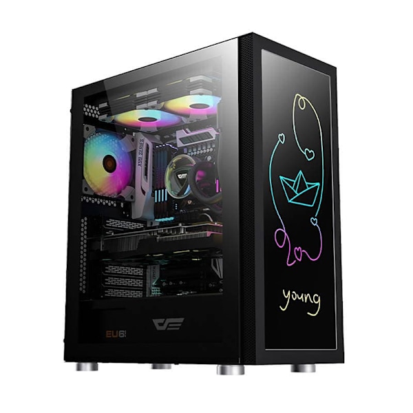 Computer Case Darkflash DK210 Graffiti (black)