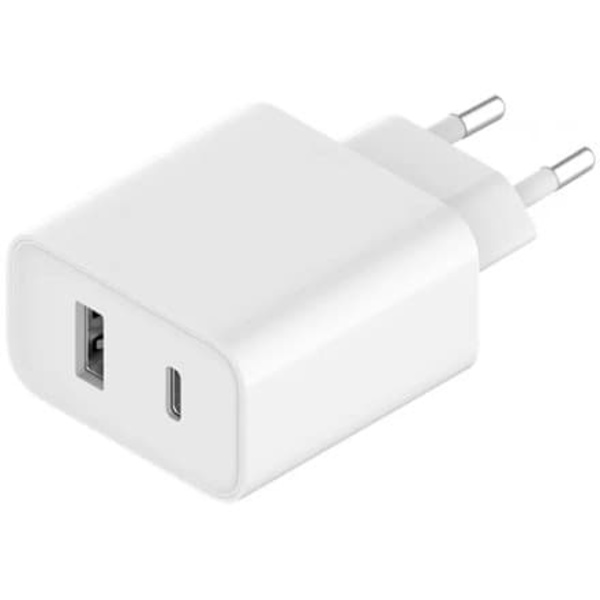 Lādētājs Xiaomi Type-A + Type-C 33W EU Valkoinen