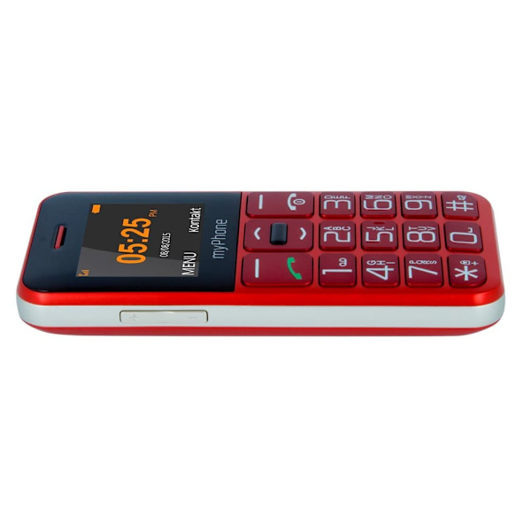 myPhone | Halo Easy | Red | 1.77 " | TFT | 24 MB | 32 MB | Single SIM | Bluetooth | Main camera resolution 0.3 MP | 1000 mAh Grå, Röd