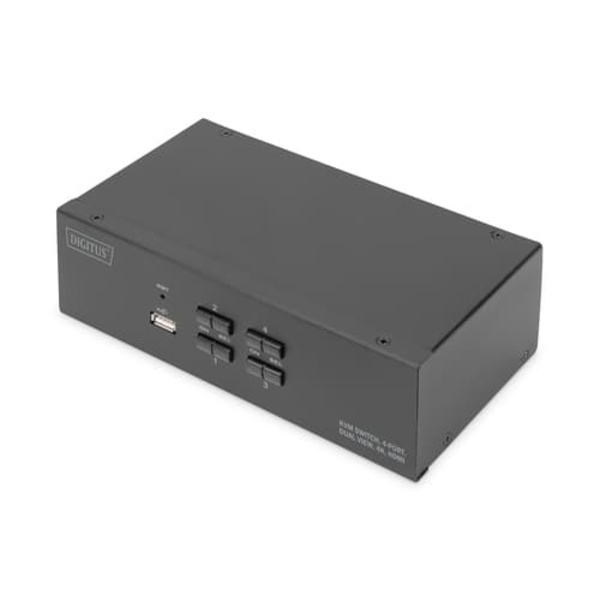 DIGITUS KVM-Switch DS-12883 - 4 Ports Sort