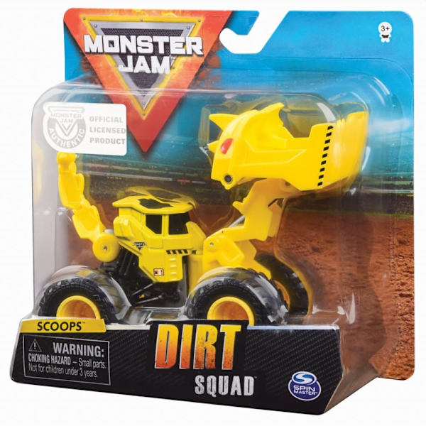 MONSTER JAM buldozeris 1:64 Dirt Squad, assort., 6055226