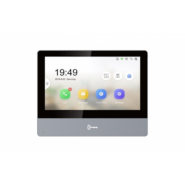 Hikvision DS-KH8350-WTE1 video intercom system 17.8 cm (7") Black
