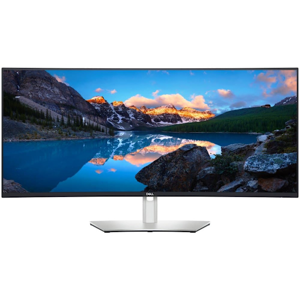 DELL UltraSharp U3824DW LED display 95.2 cm (37.5") 3840 x 1600 pixels Wide Quad HD+ LCD Black, Silver Sort, Sølv