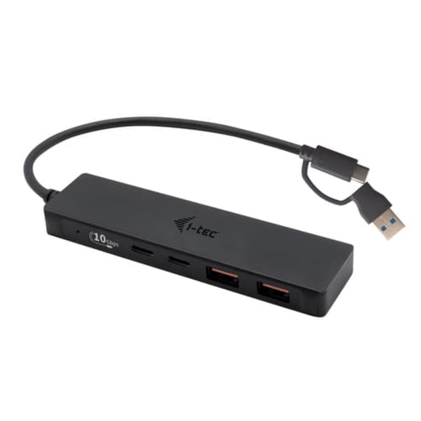 Hub USB-A/USB-C Metal 2x USB 3.0 + 2x USB-C (10 Gbps)