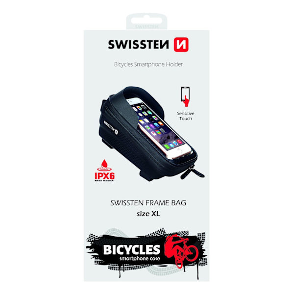 Swissten Waterproof Bike holder / bag For 5.4 - 6.8 inches Mobile phones
