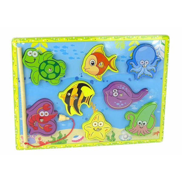 Wooden Set for Catching Sea Animals