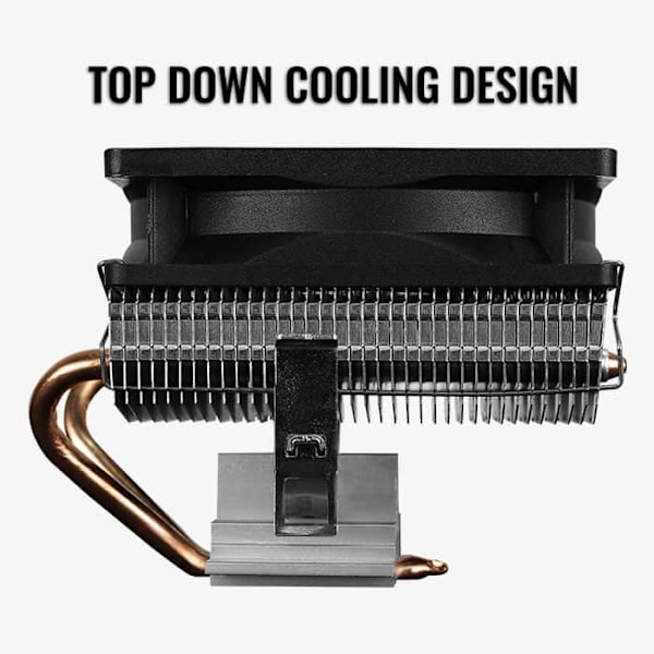 Aerocool Air Frost 2 Processor Cooler 9 cm Black Sort