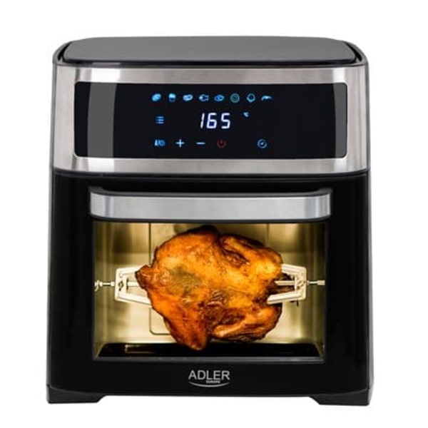 Adler | Airfryer Oven | AD 6309 | Power 1700 W | Capacity 13 L | Stainless steel/Black Sort, Sølv