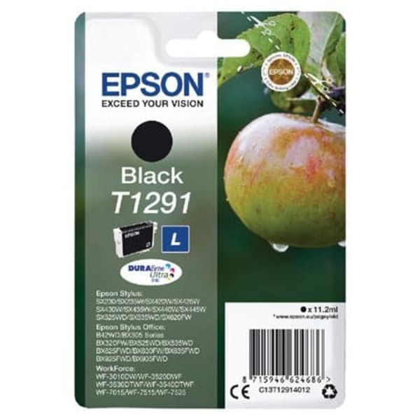 Epson T1291 - L size - black - original - ink cartridge