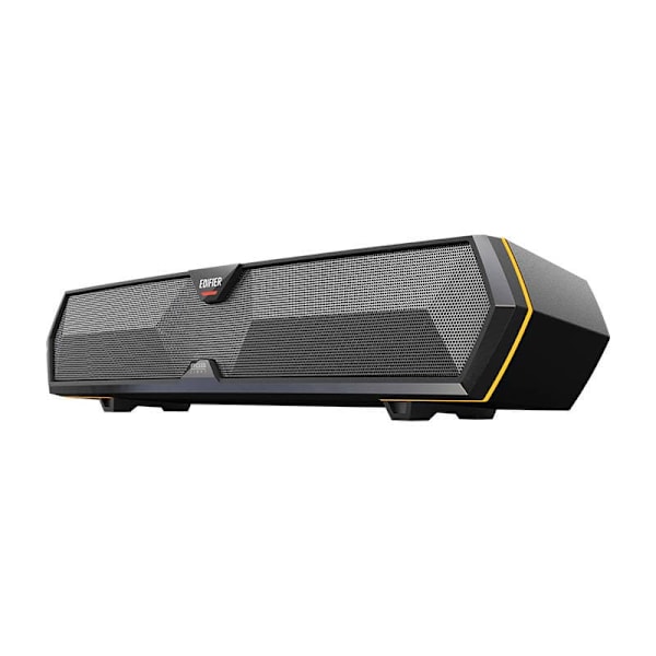 BOXE EDIFIER Gaming desktop, RMS: 5W (2.5W + 2.5W), Bluetooth 5.3, USB-A, RGB, sound card/ mic, dim. 485x70x80mm, black, "MG300-BK"  (timbru verde 0.8