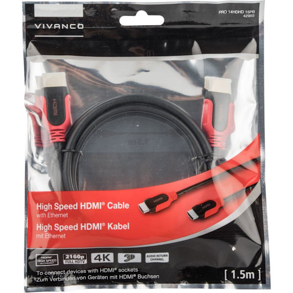 Vivanco cable PRO HDMI - HDMI 1.5m (42955)