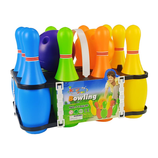 Colourful 10 Piece Bowling Set
