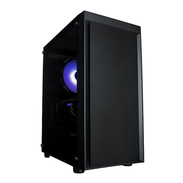 CARCASA Zalman "T3 plus", mini tower, office, fara sursa, suporta 8xfan, 2xfan inclus, , USB 3.1 gen1 x 2, USB 2.0 x 1, audio+mic, 4 sloturi expansiun