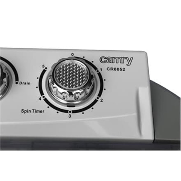 Camry | Washing machine | CR 8052 | Top loading | Washing capacity 3 kg | 1300 RPM | Depth 40 cm | Width 60 cm | White-Grey