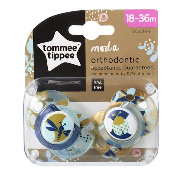 TOMEE TIPPEE orthodontic soothers Moda 18-36m, 2pcs., 43343699