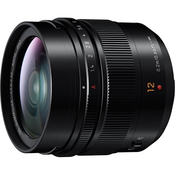 Panasonic Leica DG Summilux 12mm f/1.4 ASPH. lens, black Sort