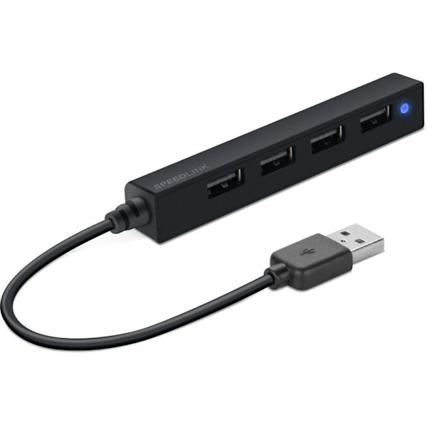 Speedlink USB hub Snappy Slim 4-port (SL-140000-BK)
