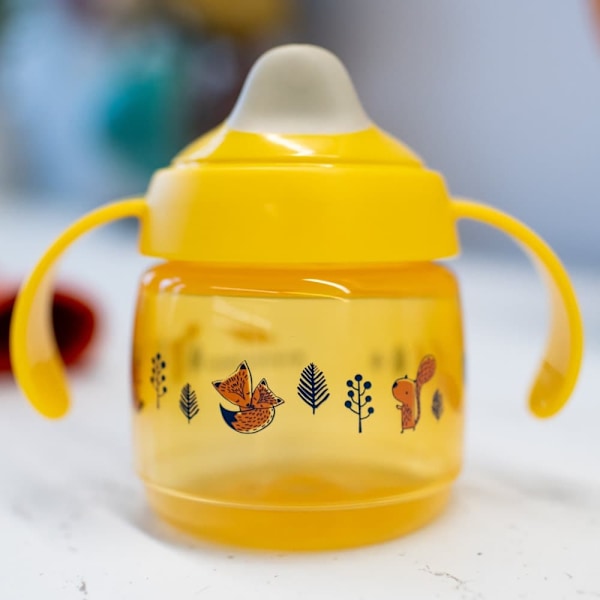 TOMMEE TIPPEE cup WEANING SIPPEE, 4m+, 190ml, yellow, 447827