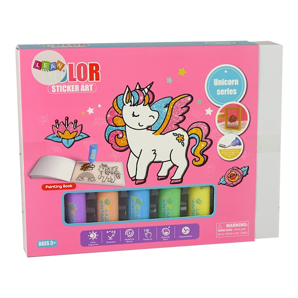 DIY Unicorn Furniture Window Stickers 8 Colours Glitter