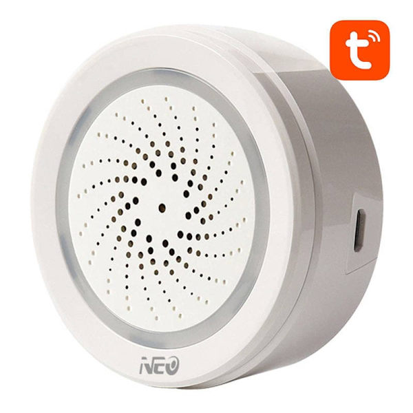 NEO NAS-AB02WT TUYA Smart Alarm Siren with Humidity Temperature Sensor  WiFi