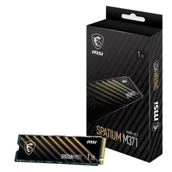 SSD|MSI|SPATIUM M371|1TB|M.2|PCIE|NVMe|3D NAND|Write speed 1700 MBytes/sec|Read speed 2350 MBytes/sec|2.15mm|TBW 210 TB|MTBF 1500000 hours|S78-440L870
