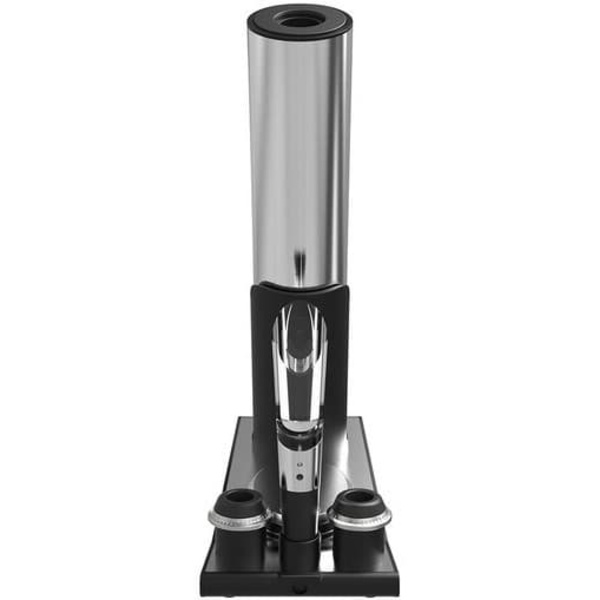 Prestigio Garda, smart wine opener, simple operation with 2 buttons, aerator, vacuum stopper preserver, foil cutter, opens up to 50 bottles wihout rec