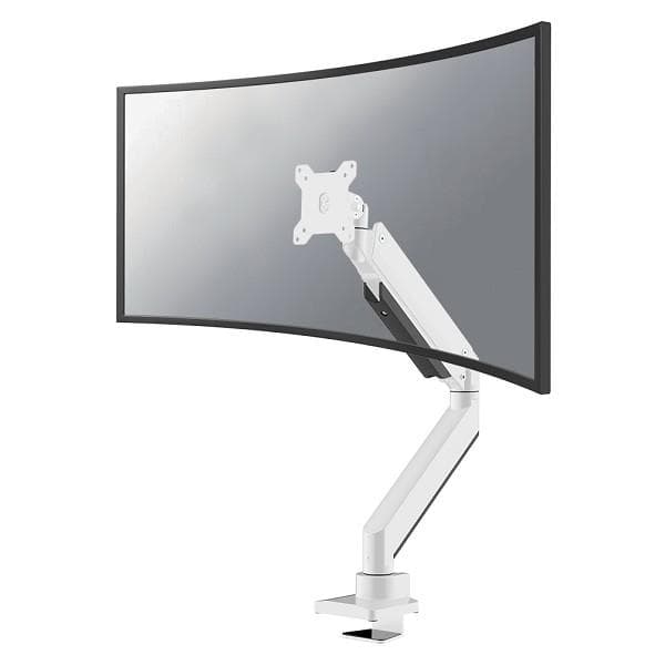 Neomounts NM-D775WHITEPLUS Monitor arm 10-49" - gas spring - Topfix - 180°-stop