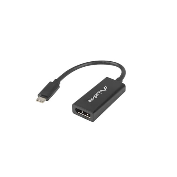 Adapter USB CM - Displayport F 15cm czarny