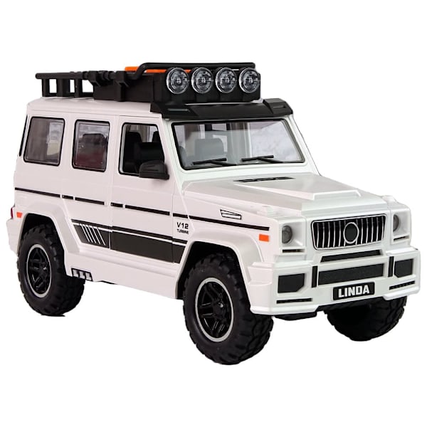Battery-powered off-road car white